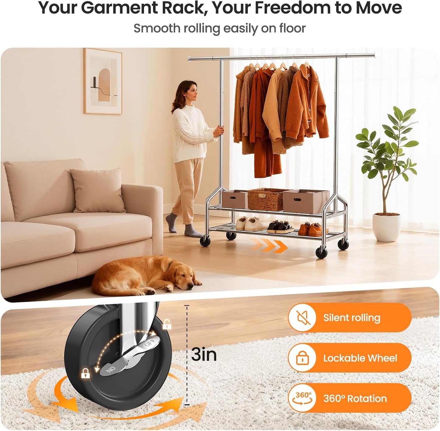 Heavy-duty Clothes Rack