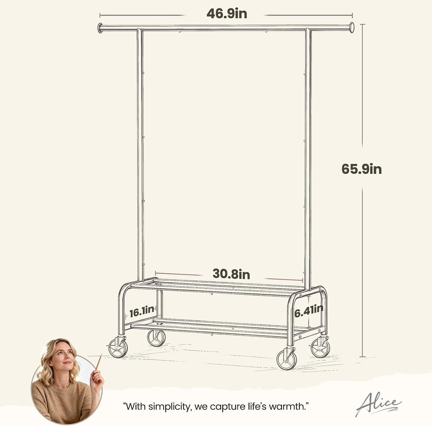 Portable Clothes Rack