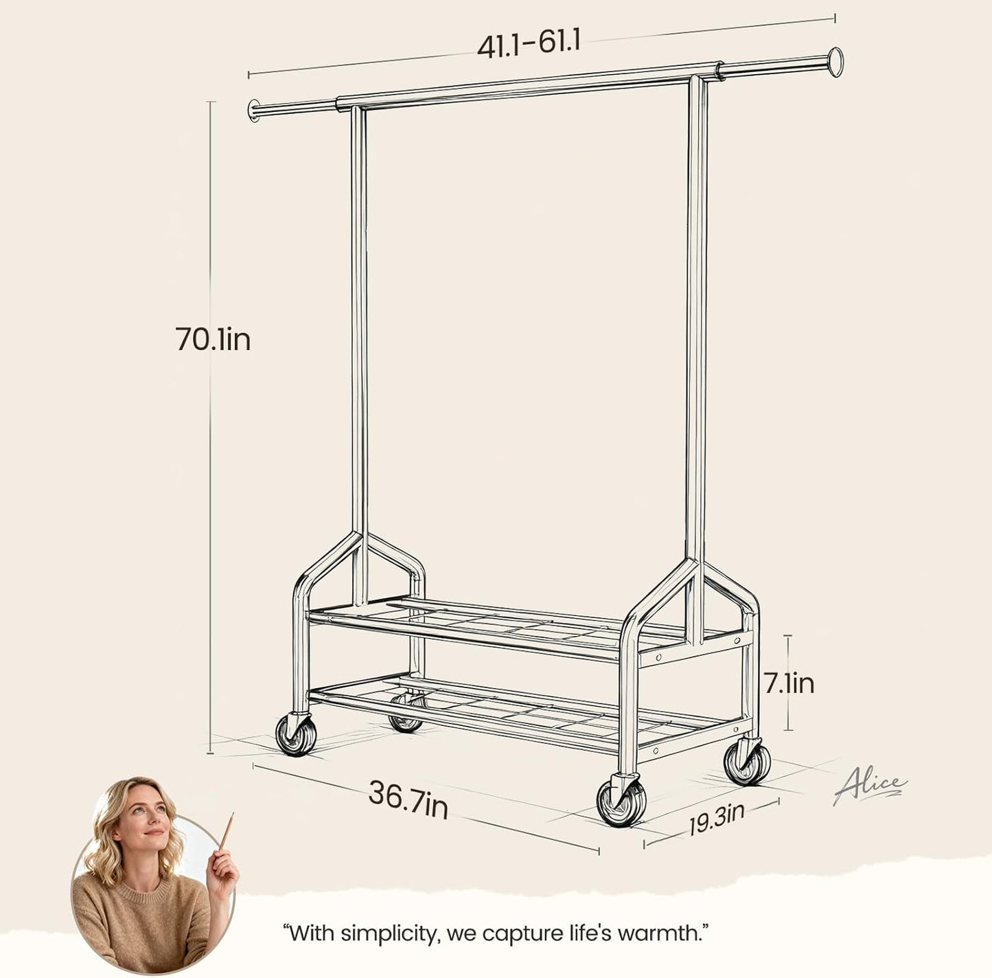 Heavy-duty Clothes Rack