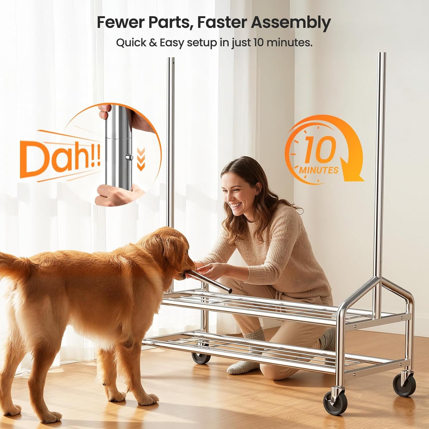 Heavy-duty Clothes Rack